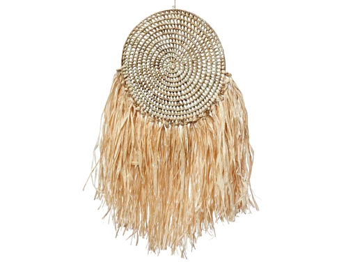 Raffia wall decor 35x80cm