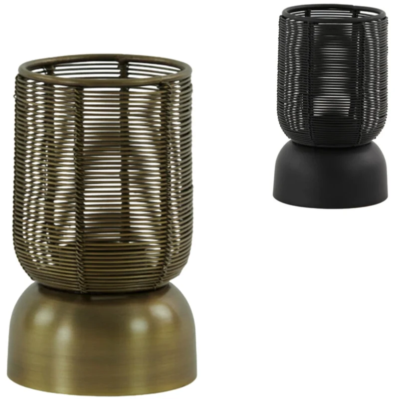Candle Holder Metal Ø9.5x15CM 2 assortie