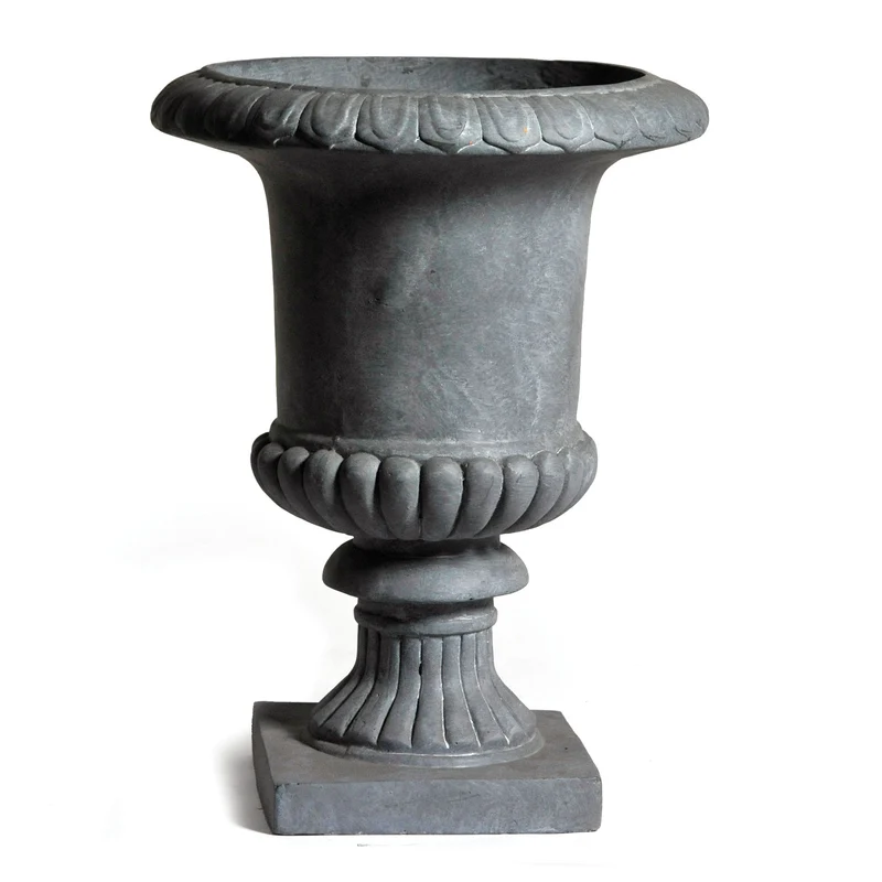 Clayfibre French Vase AuthGrey H54D40 cm