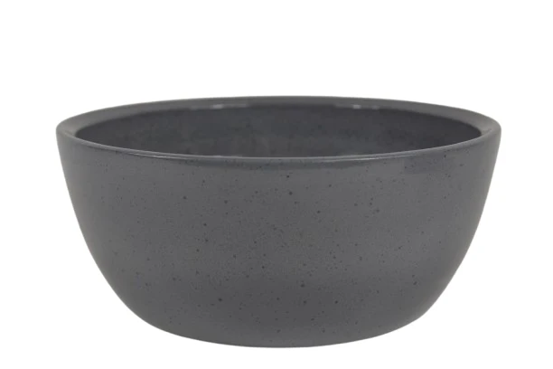 Schaal Boule graniet grijs glans 27cm