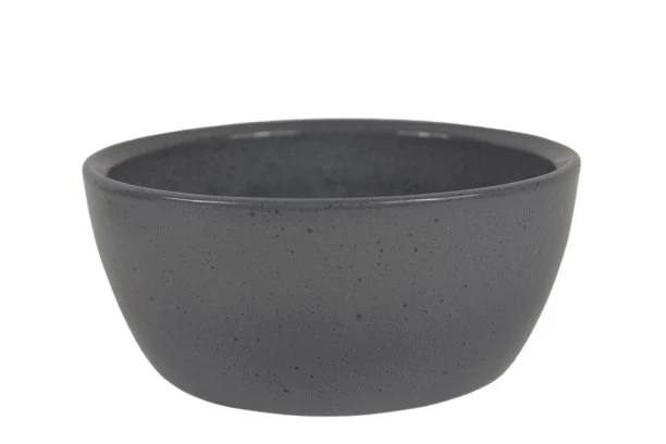 Schaal Boule graniet grijs glans 23cm