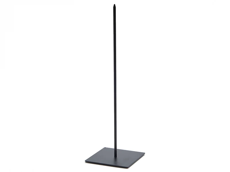 Standaard 9x9x30cm metaal zwart