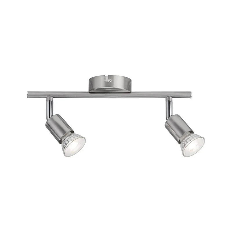 Balkenstrahler Carolina 2-flammig Chrom-Matt