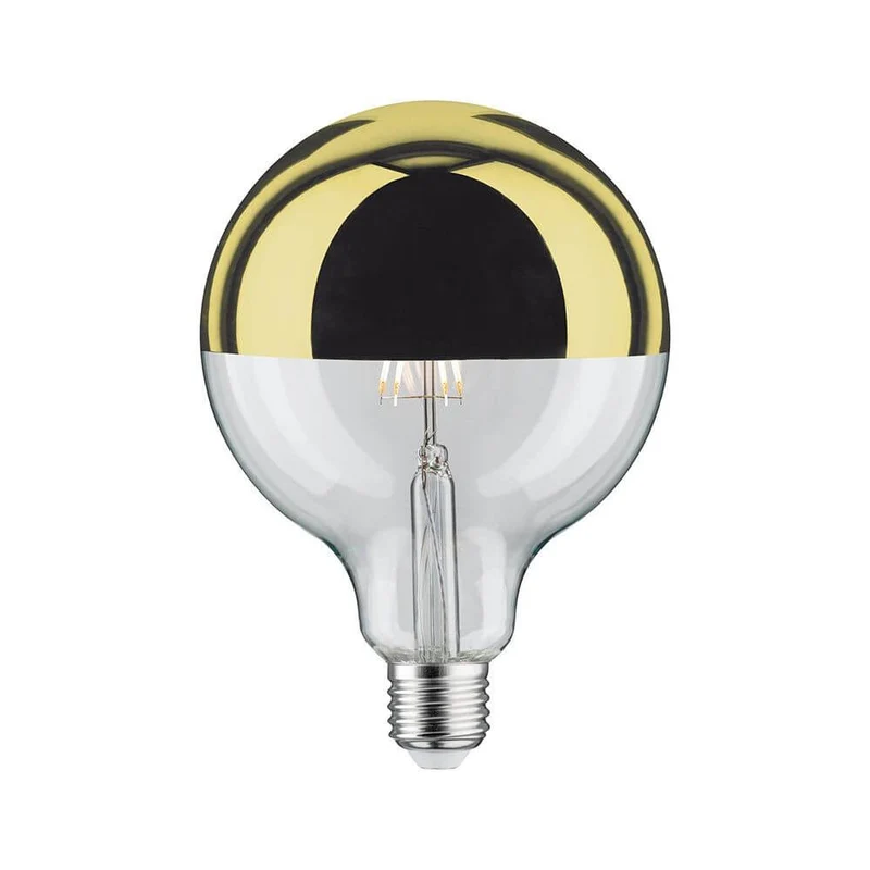 E27 6,5W LED Globe Kopfspiegel 2700K Dimmbar Gold