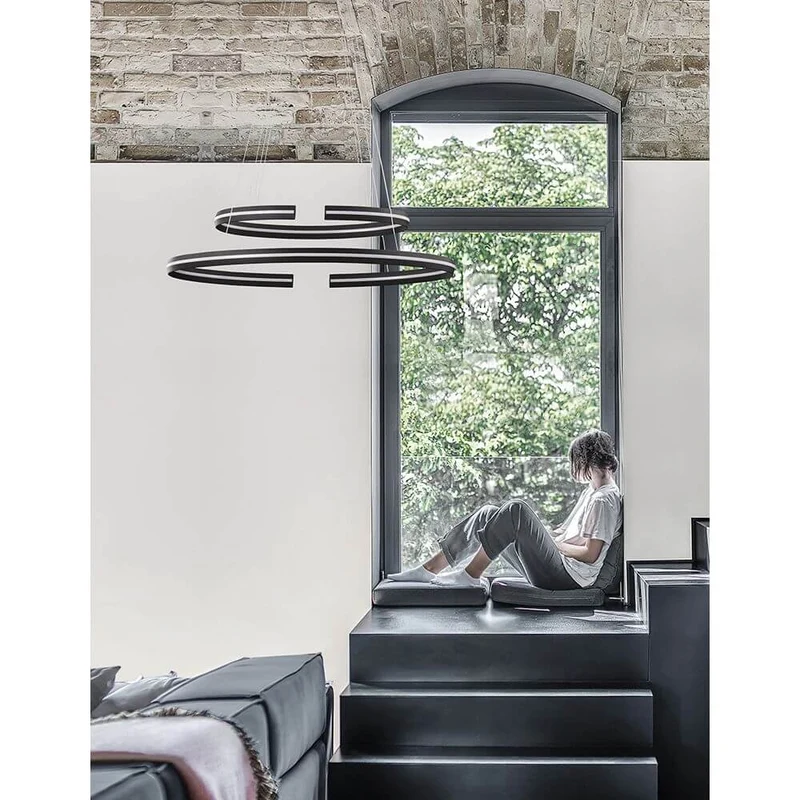 Torrente LED Hängelampe 3422lm Schwarz