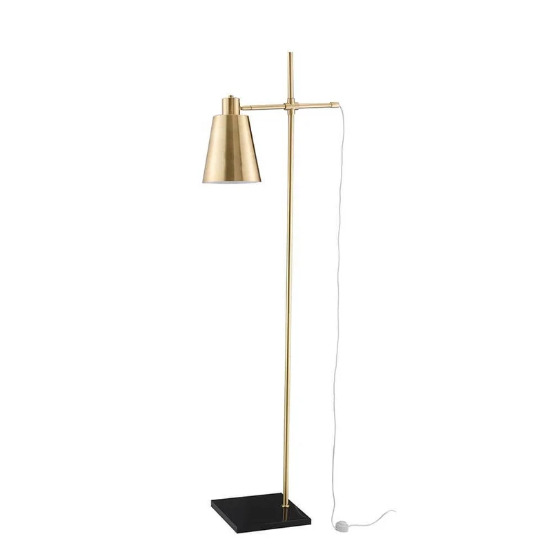 Signore Stehleuchte Gold Marmor-Sockel