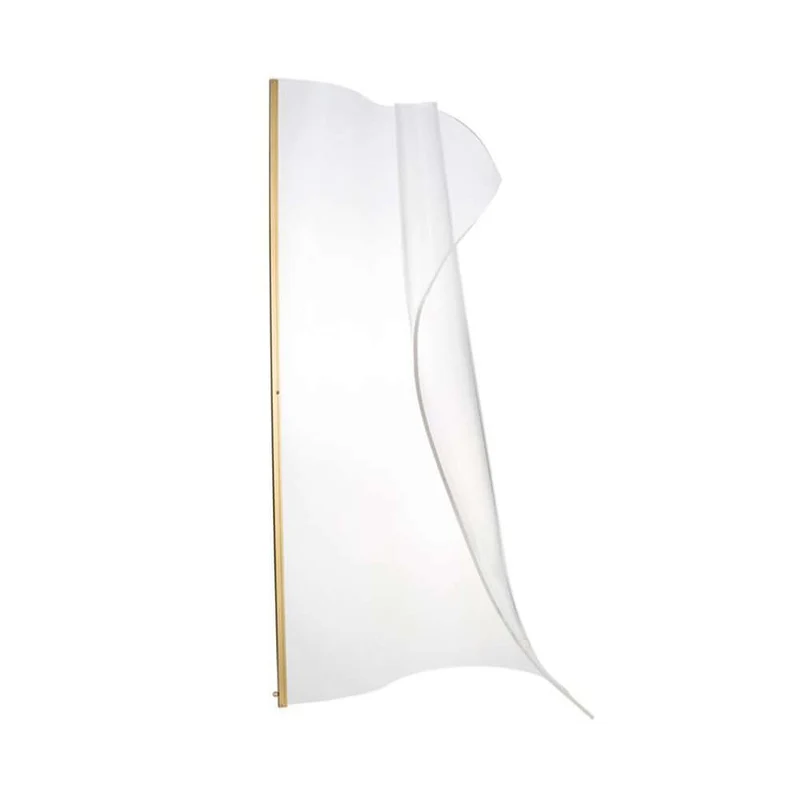 Siderno LED Stehleuchte Acryl Gewellt