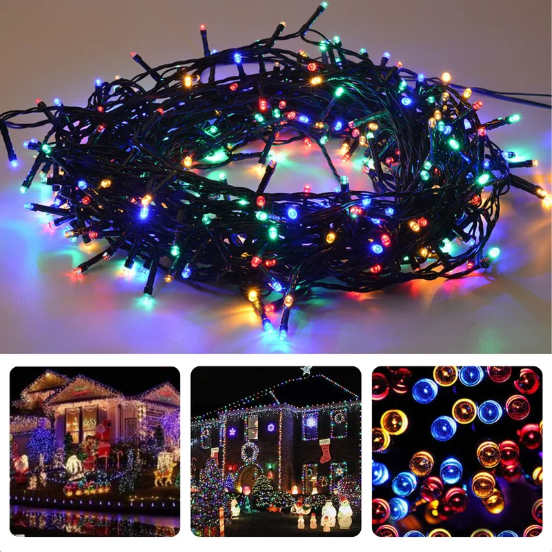 Cheqo® Kerstverlichting - Kerstboomverlichting - Kerstlampjes - Microcluster - 800 LED - 16M - Voor Binnen en Buiten - Timer - Veelkleurig - 8 Lichtfuncties - Lang Snoer - Multicolor - Gekleurde Kerstverlichting - Sfeerverlichting - Feestverlichting