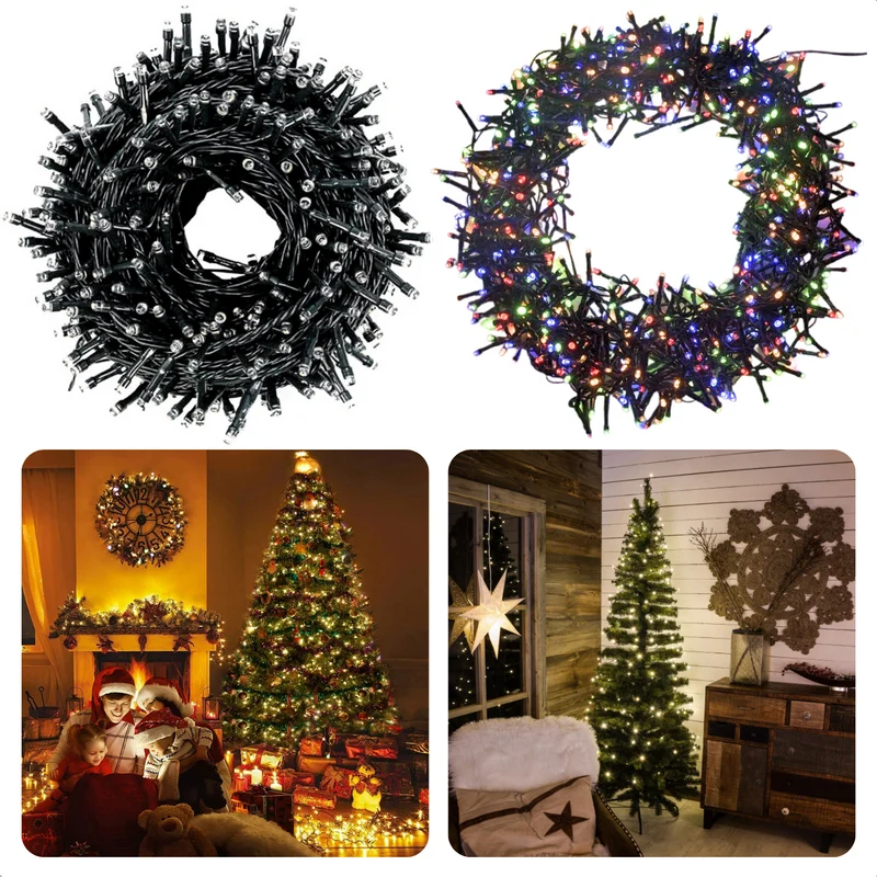 Cheqo® Micro Cluster 800 LED's - 16m - Multicolor - 8 Functies + Geheugen - Sfeervolle Lichteffecten - Feestverlichting - Kerstverlichting - Tuinverlichting - Buitenverlichting - Gekleurde Kerstverlichting - Voor Binnen en Buiten - Clusterverlichting
