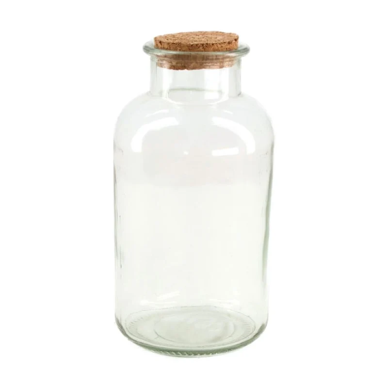Bottle glass Ø10x20.5cm Transparent
