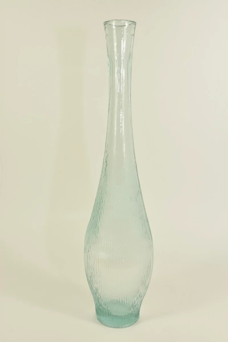 Fles Zen helder recycleglas 12x9x50cm