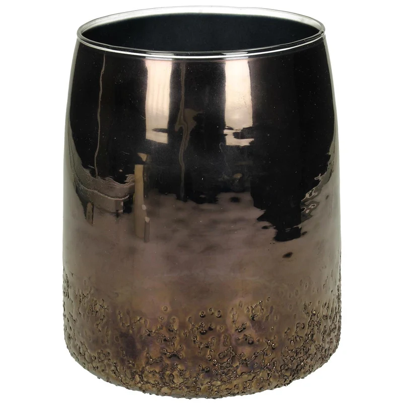 Vase Glass Blue 16x16x18cm