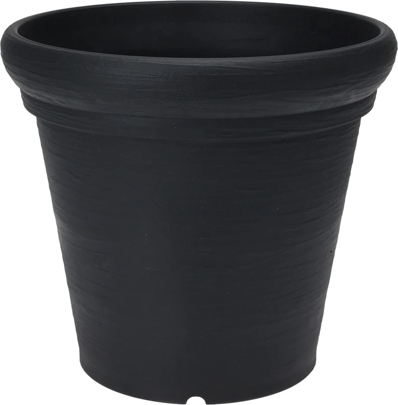 BLOEMPOT ''MATTHIJS'' ROND D38 H35CM ANTRACIET