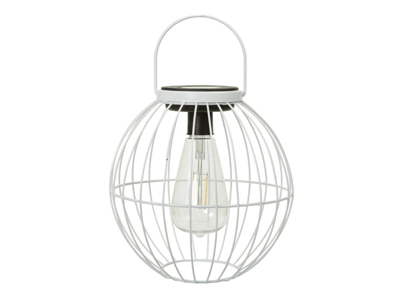 pc. 1 solar lantern white Ø 19x19.5 cm