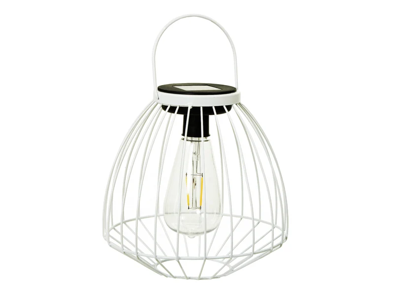 pc. 1 solar lantern white Ø 20x19 cm