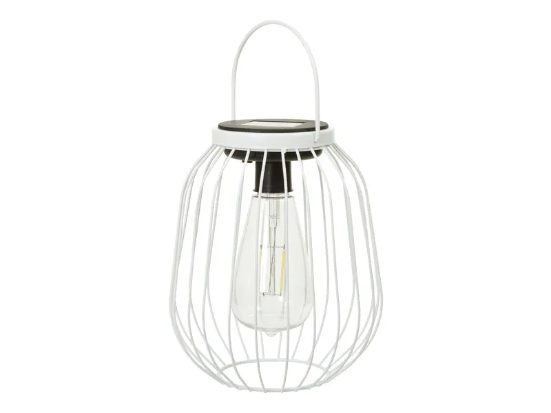 pc. 1 solar lantern white Ø 16.5x19 cm