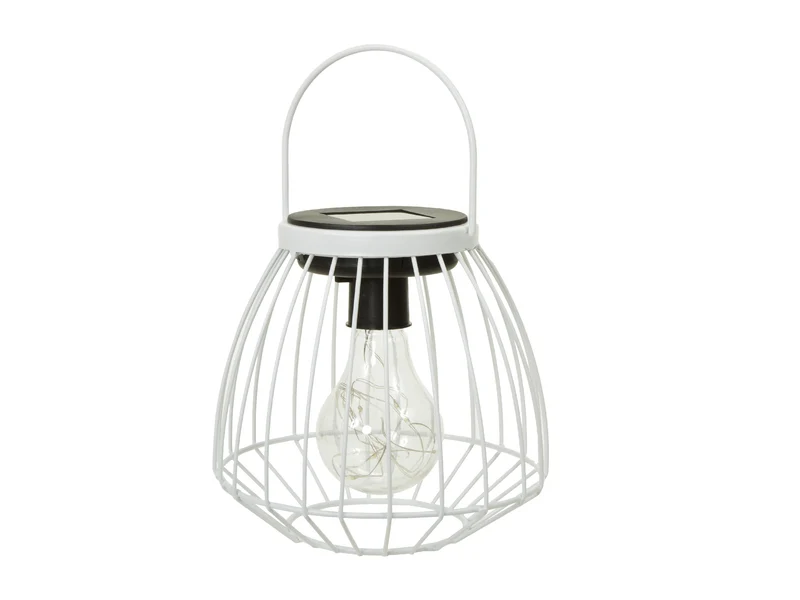 pc. 1 solar lantern white Ø 16.5x15 cm