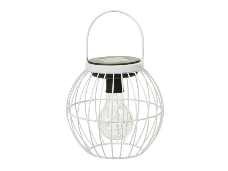 pc. 1 solar lantern white Ø 15.5x16 cm