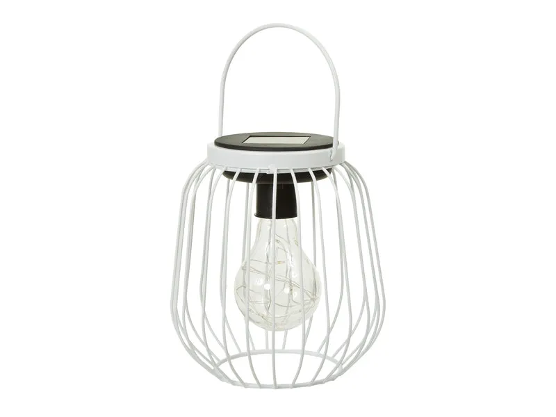 pc. 1 solar lantern white Ø 14x15.5 cm