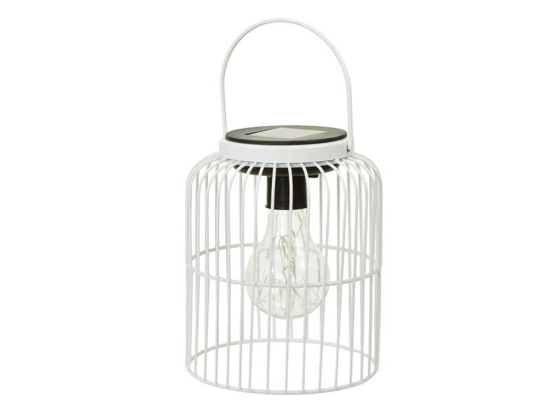 pc. 1 solar lantern white Ø 13x16 cm