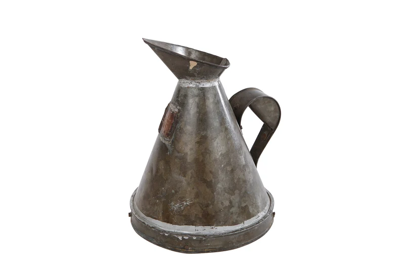 Schenkkan "Jug" S antiek zwart metaal 1ltr 15x17x22cm