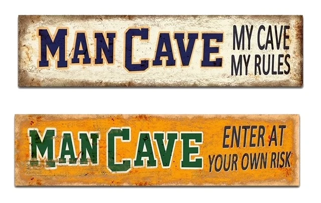 Wall Hanger Metal Mancave Mix/2 80x20cm