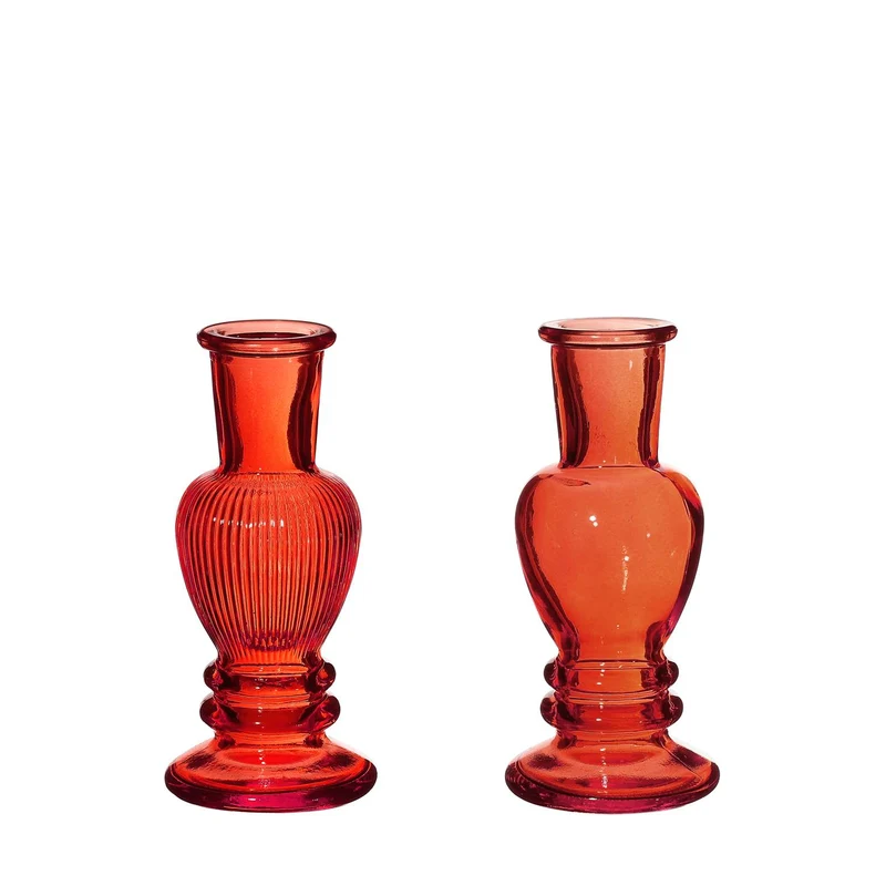 Venice vase candle h.11,3 Ø5 red 2 ass.