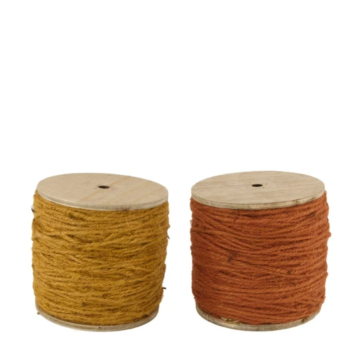 Rope jute nature Ø14x13.5cm Mixed brown