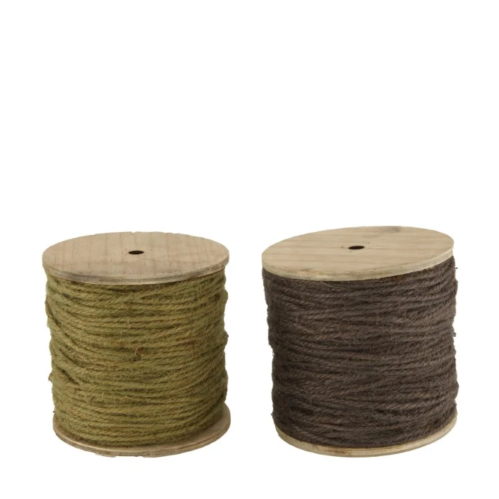 Rope jute nature Ø14x13.5cm Mixed grey