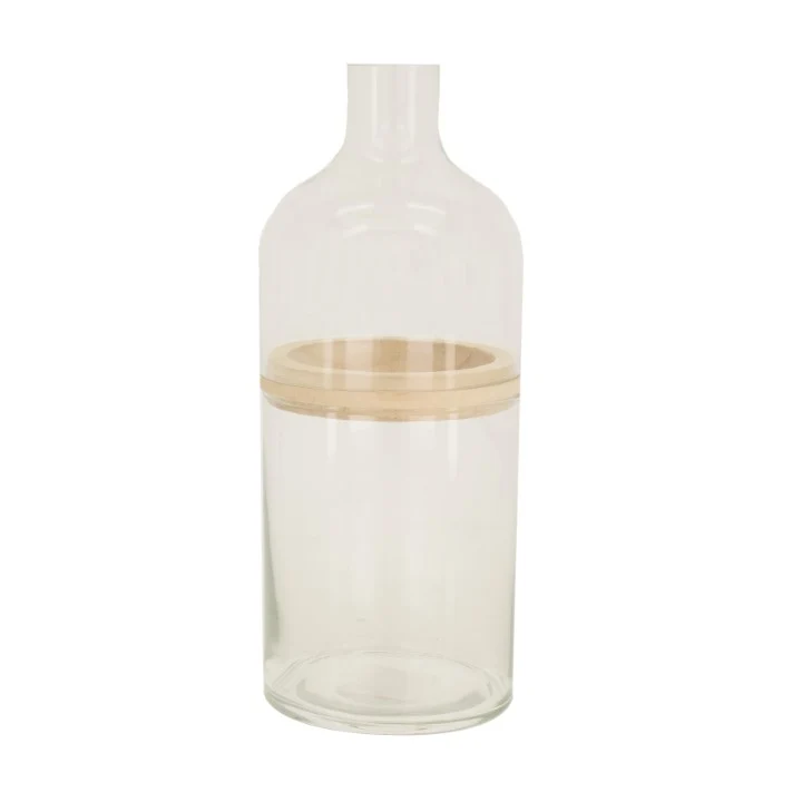 Vase glass Ø12x28.7cm Transparent