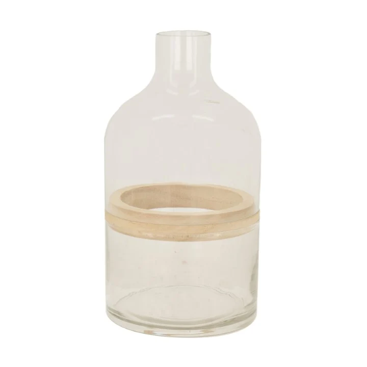 Vase glass Ø12x22cm Transparent