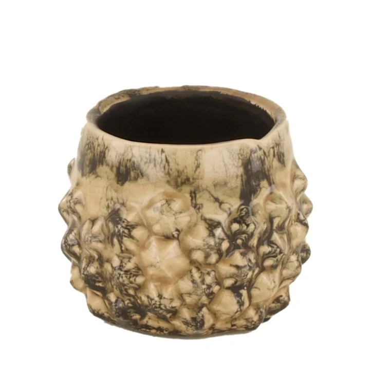 Planter ceramic Ø9.5x8cm Beige