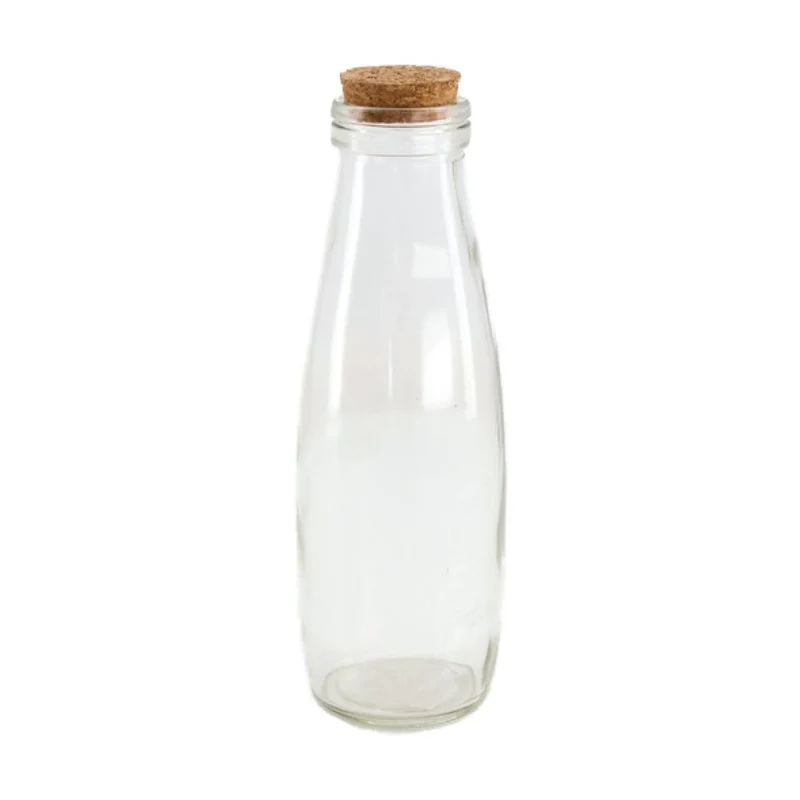Bottle glass Ø6.5x21cm Transparent
