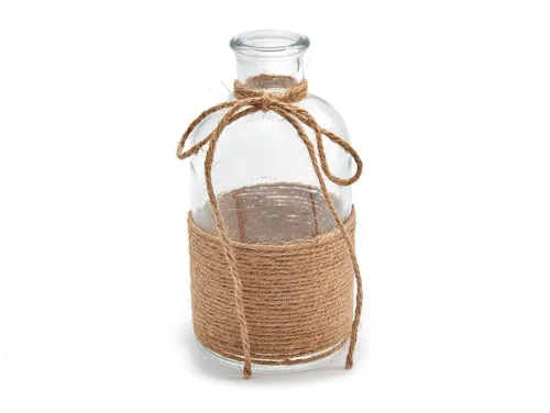 Rope jar Ø8x16cm, neck Ø2,7cm
