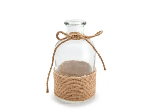 Rope jar Ø6,5x12,5cm, neck Ø2,4cm
