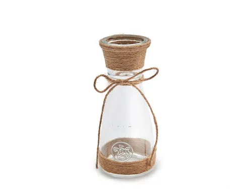Rope carafe 'Love' Ø6,5x17,5cm, neck Ø4,5cm