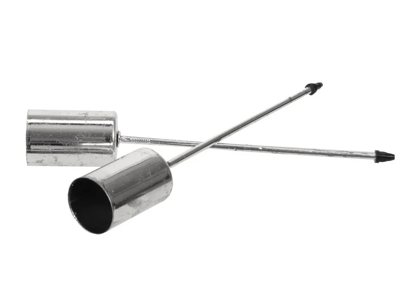 pb. 4 thin candle holders/pick silver Ø 2.5 cm/12 cm