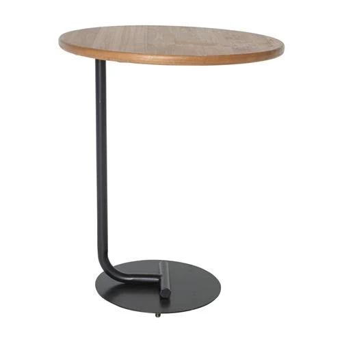 Side Table Itinga D49 H60cm Black/Natural