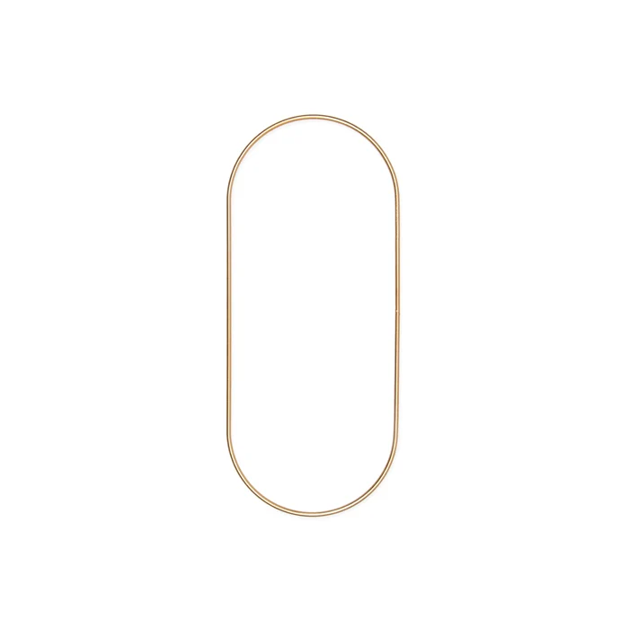Metalen ring Ovaal 13x30cm goud pak á 3 stuks