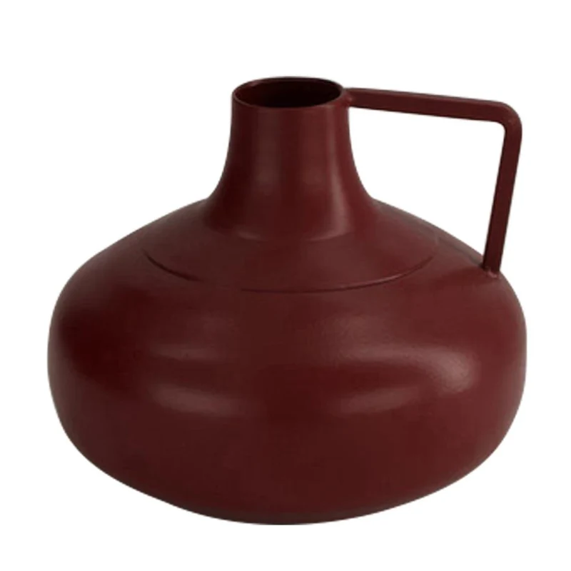 Bottle iron Ø13x10.5cm Burgundy