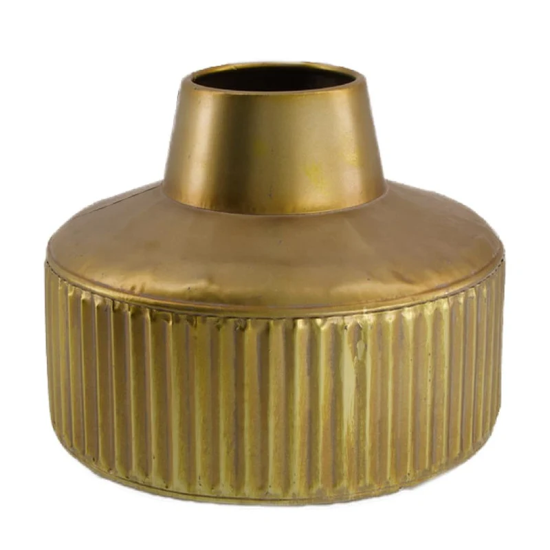 Vase metal Ø21x19cm Bronze