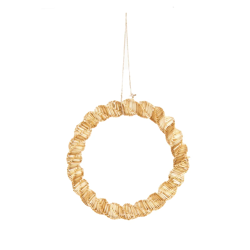 Wreath grass Ø28x4cm Natural