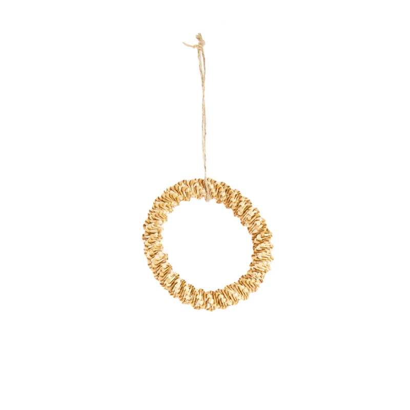 Wreath grass Ø12x2cm Natural