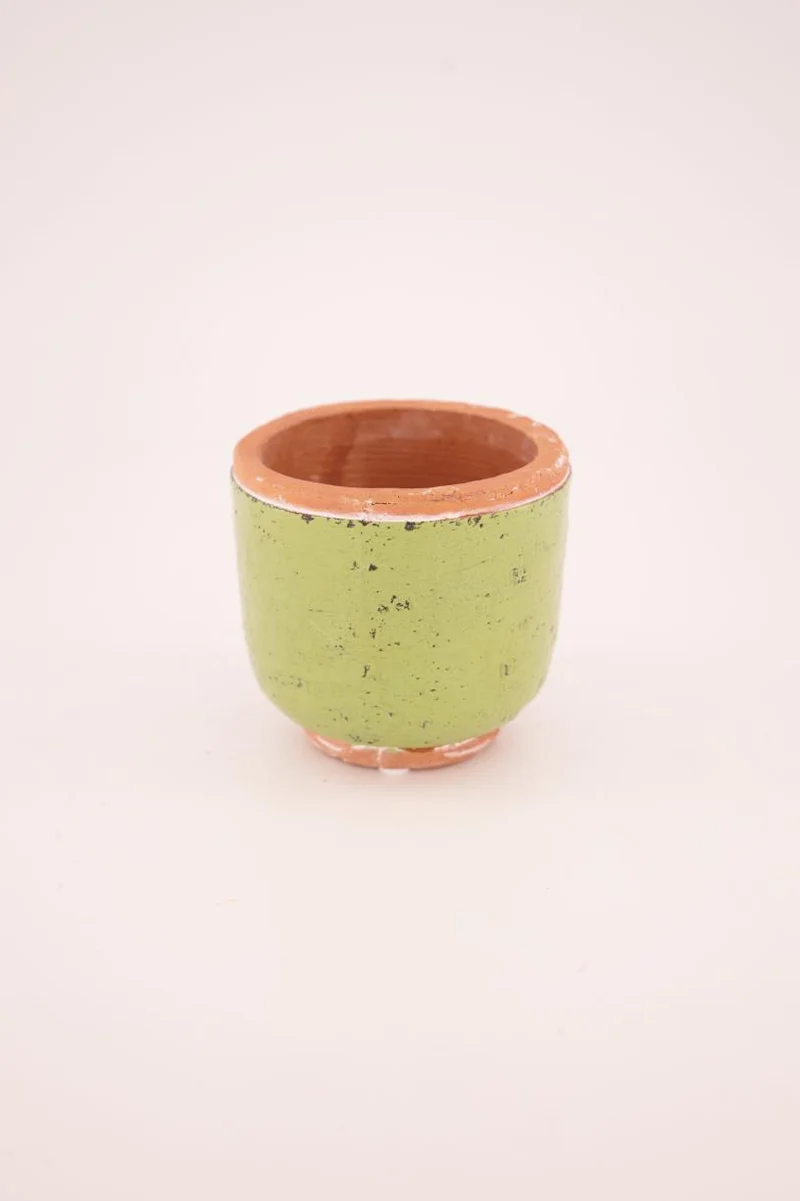 Planter terra cotta Ø11x10cm Green