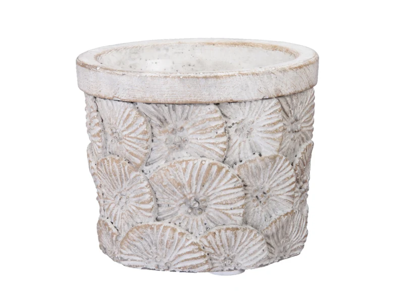 pc. 1 cement flowerpot brown Ø8x7 cm