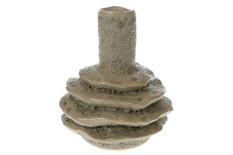 Vase ceramic Ø10x13.5cm Ocher