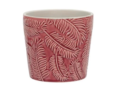pc. 1 stoneware flowerpot heather Ø12x11cm
