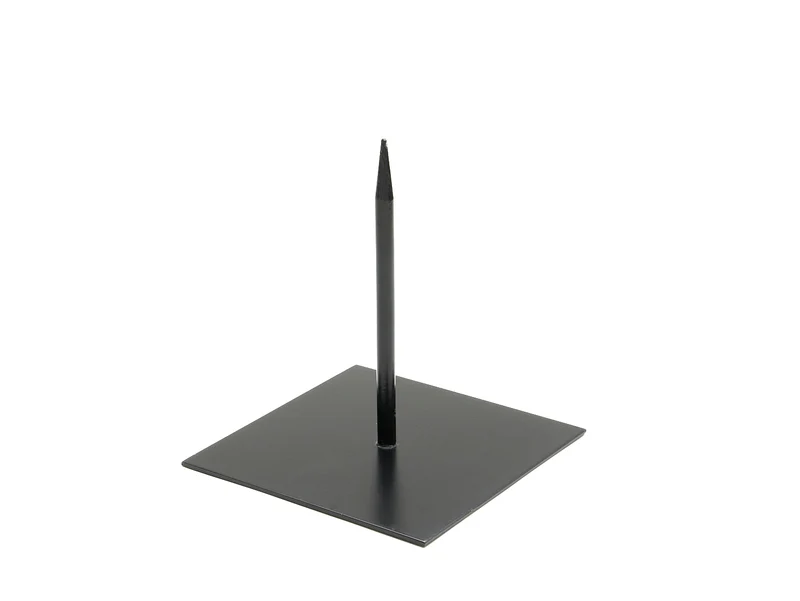 Stand (pin/pen op metalen plaat) 12x12x13cm black