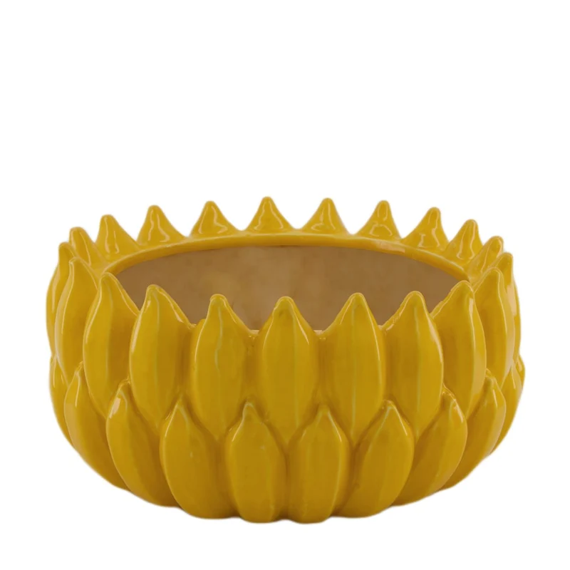 Planter banana ceramic 26x26x12.5cm Yellow