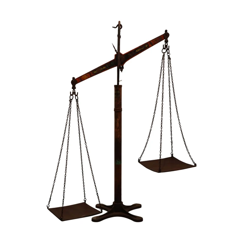 Scale vintage iron 140x55x227cm Rusty